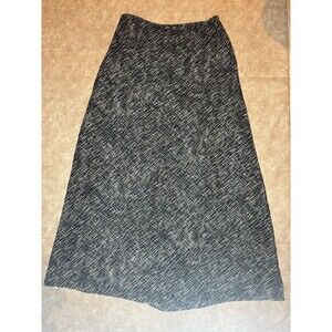 Liz Claiborne Skirt Womens Size 8 Black Lined Flowy A-line Side Zip Lightweight